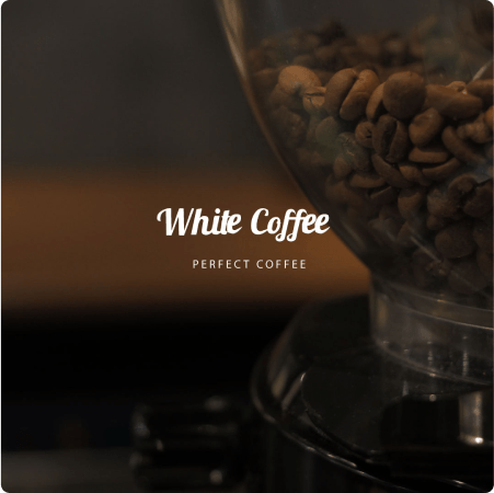white coffee, grinder