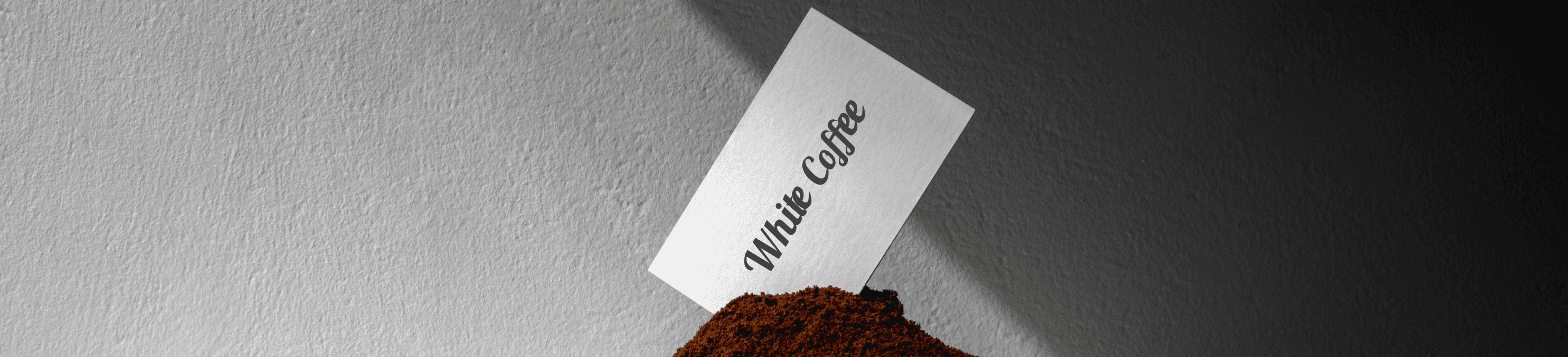 White coffee card